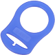 Silikonringe als Adapterringe : Blau
