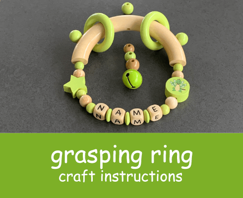 crafting a grasping ring for babies